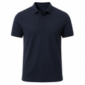 Premium Piqué Cotton Polo Shirt – Navy | Vantteico