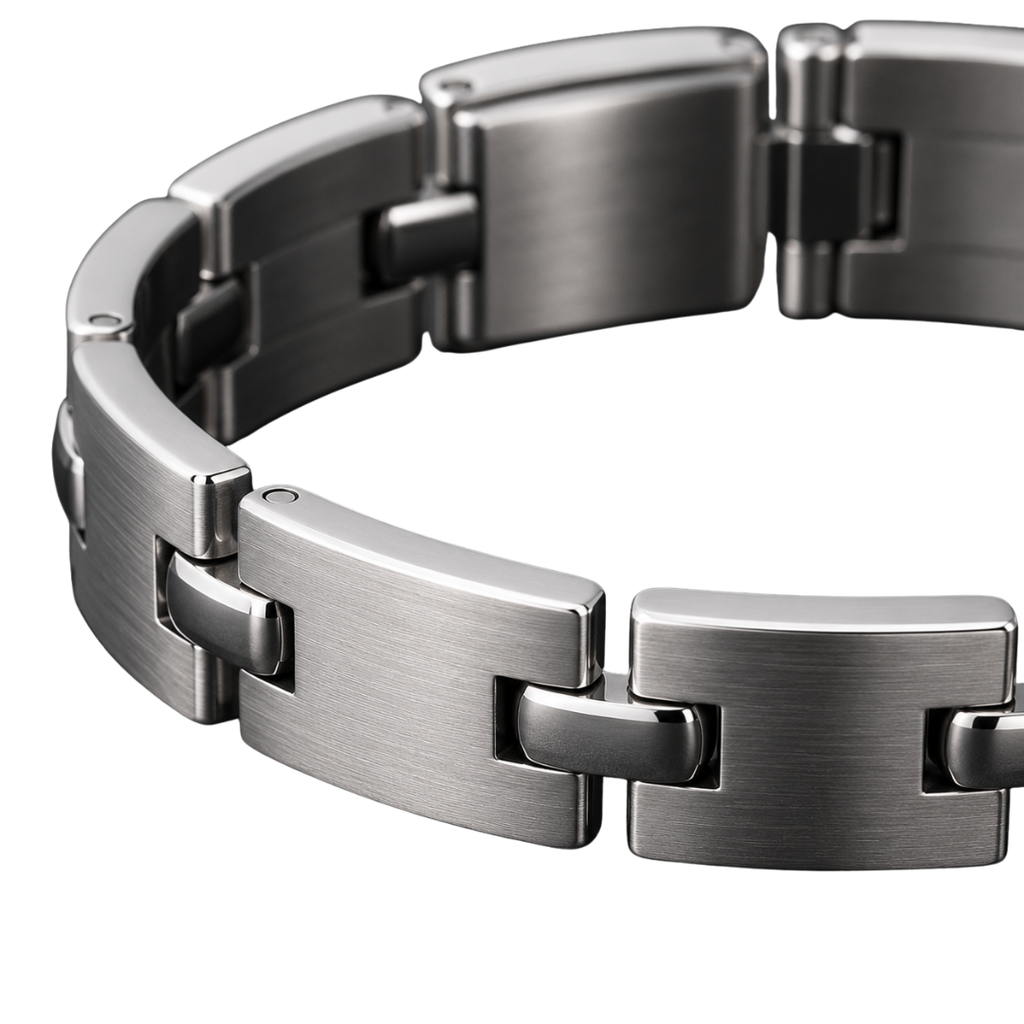 Premium Stainless Steel Link Bracelet – Silver | Vantteico