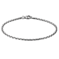 Slim Stainless Steel Chain Bracelet – Silver | Vantteico