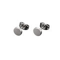 Minimalist Stainless Steel Stud Earrings – Silver | Vantteico