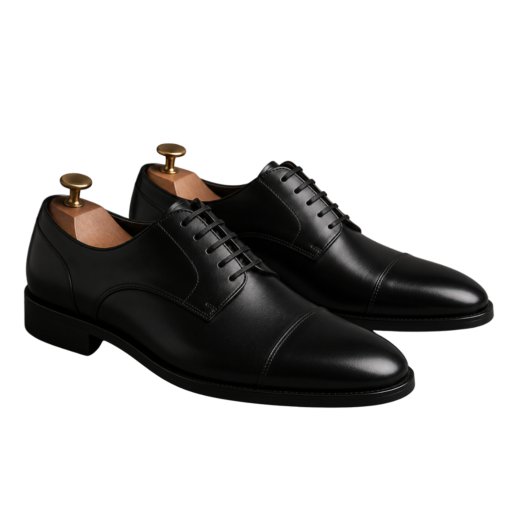 Classic Leather Oxford Shoes – Black | Vantteico